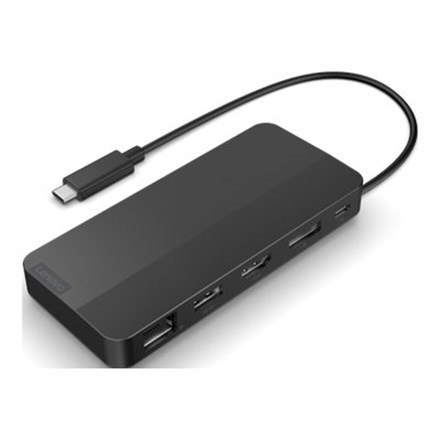 Lenovo | Podróżna stacja dokująca USB-C z dwoma wyświetlaczami i adapterem | 40B90100EU