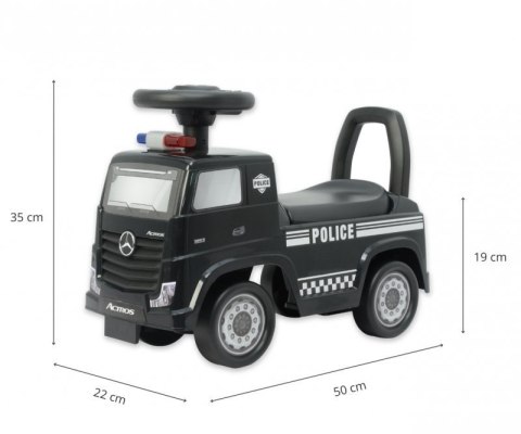 Milly Mally Pojazd Mercedes-Benz Actros Police Black