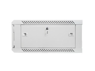 Lanberg :: Rack Cabinet 19? Wall-Mount 4U/600X600 (flat-pack) V2 Grey, Glass door