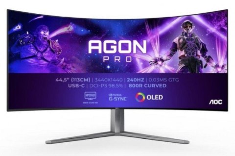 Monitor AOC AG456UCZD (44.5" /OLED /3440 x 1440 /Czarny)