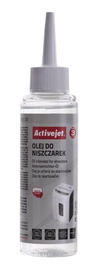 Activejet ASO-125 Olej do niszczarek 125ml