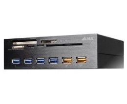 Akasa Interconnect EX Internal 5-Port Card Reader inkl. USB 3.0 Hub