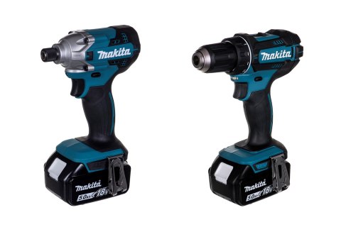 MAKITA ZESTAW COMBO 18V DLX2339JX1 (DDF482+DTD156) 3x5,0Ah MAKPAC