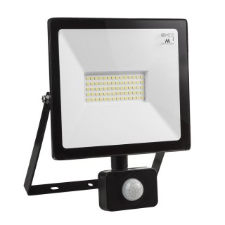 Naświetlacz LED z czujnikiem ruchu Maclean, slim 50W, 4000lm, barwa neutralna biała (4000K), IP44, MCE650 NW PIR