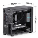 Jonsbo D41 MESH Screen ATX Gehäuse, Tempered Glass - schwarz