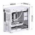 Jonsbo D41 MESH Screen ATX Gehäuse, Tempered Glass - weiß