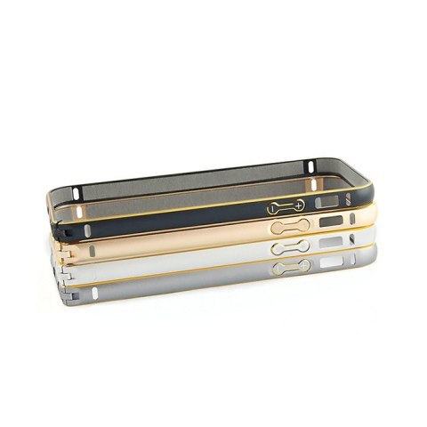 Qoltec Ramka ochronna na Apple iPhone 5/5s | szara | aluminiowa