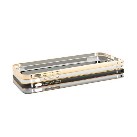 Qoltec Ramka ochronna na Apple iPhone 6 plus | czarna | aluminiowa