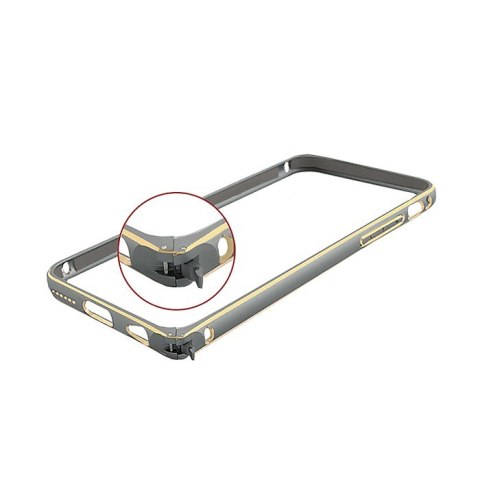 Qoltec Ramka ochronna na Apple iPhone 6 | srebrna | aluminiowa