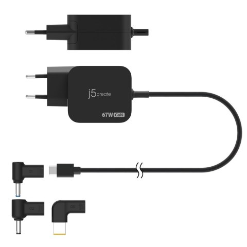 67W GAN PD USB-C MINI CHARGER/WITH 3 TYPES OF DC CONNECTOR - E