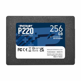 Dysk SSD Patriot P220 256GB 2.5" SATA3 (550/490 MB/s) 7mm