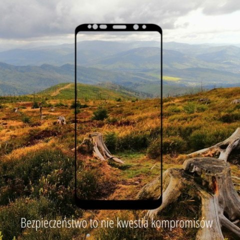 Qoltec Hartowane szkło ochronne PREMIUM do Huawei P10 | 5D | PEŁNE | CZARNE