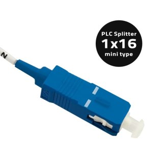 Qoltec Splitter 1x16 | SC/PC - SC/PC | G.657A | Singlemode | 0.9 mm