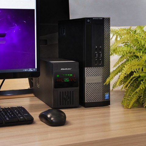 Qoltec Zasilacz awaryjny UPS | Monolith | 600VA | 360W | LCD | USB Qoltec Zasilacz awaryjny UPS | Monolith | 600VA | 360W | LCD | USB