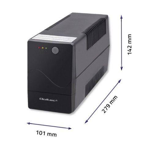 Qoltec Zasilacz awaryjny UPS | Monolith | 650VA | 360W