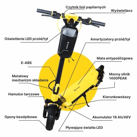 Hulajnoga Elektryczna XRIDER MX10 18,2 Ah MAX 800W