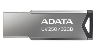 Pendrive ADATA UV250 AUV250-32G-RBK (32GB; USB 2.0; kolor srebrny)