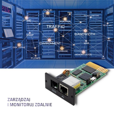 Qoltec Moduł SNMP do zasilaczy UPS Rack