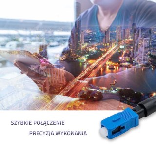 Qoltec Szybkozłącze światłowodowe SC/UPC | Singlemode | 3.0mm