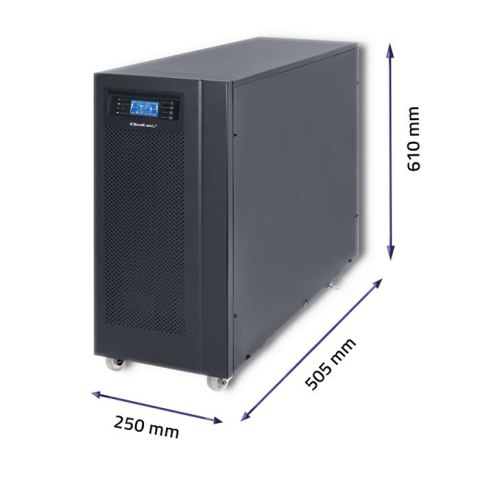 Qoltec Zasilacz awaryjny UPS | On-line | Pure Sine Wave | 10kVA | 8kW | LCD | USB