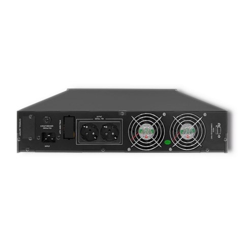 Qoltec Zasilacz awaryjny UPS RACK | 2KVA | 1600 W | LCD