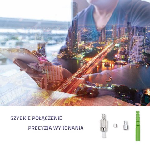 Qoltec Złącze światłowodowe FC | Multimode | 2.0mm | Zestaw montażowy | 200szt.