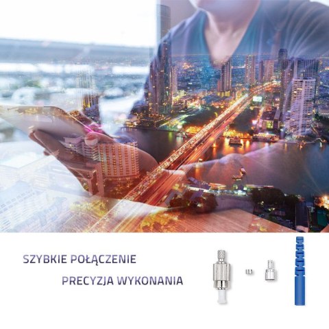 Qoltec Złącze światłowodowe FC/PC | Singlemode | 2.0mm | Zestaw montażowy | 200szt.