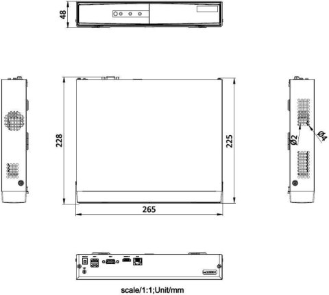 Rejestrator 4w1 HikVision DS-7104NI-Q1/M (D)