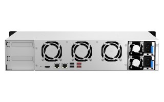 Qnap TS-864eU-RP-8G, 2U, 8 x 2.5"/3.5" SATA, Intel Celeron N5095 4C/4T, 8 GB DDR4 onboard not expandable, 2 x 2.5GbE, Redundant 