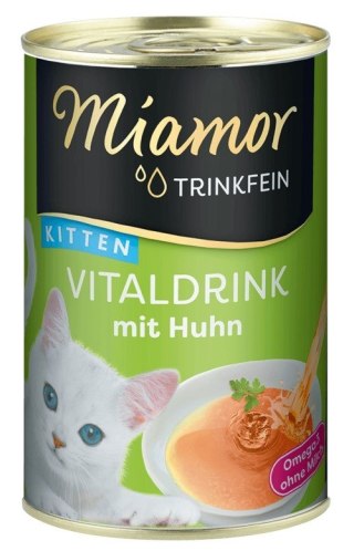 MIAMOR VITALDRINK z Kurczakiem 135ml napój dla kociąt