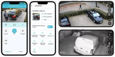 Kamera Zewnętrzna Obrotowa GSM na Kartę SIM Orllo Z7 PRO + Panel fotowoltaiczny SM6030 Pro