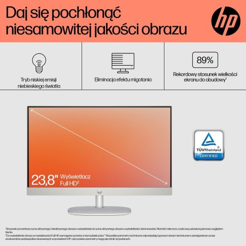 HP AIO 24-cr0005nw Ryzen 5 7520U 23.8"FHD AG IPS 8GB_DDR5 SSD512 Radeon 610M Win11 2Y Shell White