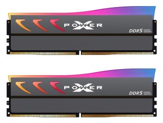 Pamięć DDR5 Silicon Power XPOWER Storm RGB Gaming 64GB (2x32GB) 7200MHz CL34 1.4V UDIMM Gray