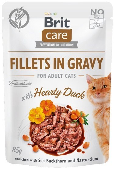 Brit Care Cat Fillets In Gravy Hearty Duck 85g