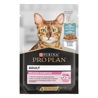 PURINA Pro Plan Delicate Indyk ryba w sosie Multipack - mokra karma dla kota - 10x85 g