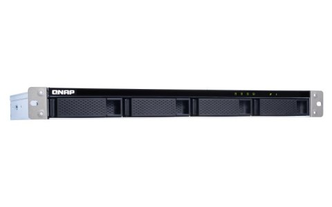 Qnap TL-R400S Expansion unit, 1U rackmount, 4x 2.5/3.5" SATA, with a QXP-400eS-A1164 PCIe SATA host card and 1 SFF-8088 to SFF-8