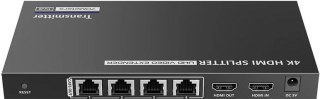 Rozgałęźnik/extender 1x4 HDMI na LAN 4K@30Hz Spacetronik SPH-RL24