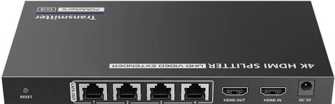 Rozgałęźnik/extender 1x4 HDMI na LAN 4K@30Hz Spacetronik SPH-RL24