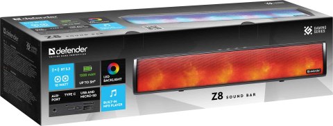 GŁOŚNIK DEFENDER SOUNDBAR Z8 10W LED BLUETOOTH