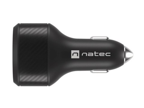 ŁADOWARKA SAMOCHODOWA NATEC CONEY 2X USB 1X USB-C QUICK CHARGE 84W CZARNA