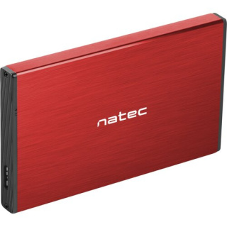 Obudowa NATEC Rhino Go NKZ-1279 (2.5"; USB 3.0; Aluminium; kolor czerwony)