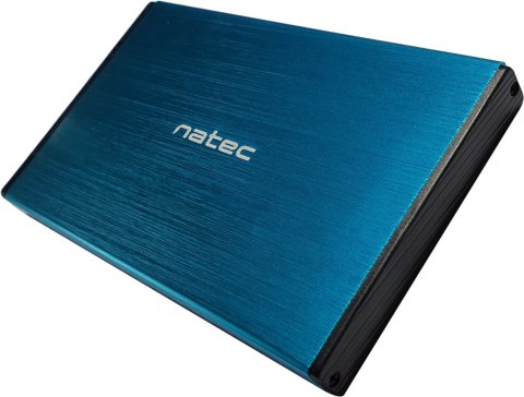 Obudowa na dysk NATEC Rhino Go NKZ-1280 (2.5"; USB 3.0; Aluminium; kolor niebieski)