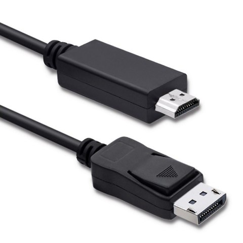 Qoltec DisplayPort v1.2 męski | HDMI męski | 5K | 1m