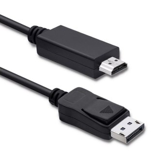 Qoltec DisplayPort v1.2 męski | HDMI męski | 5K| 3m