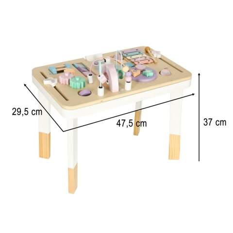 Lulilo Stolik manipulacyjny montessori pastelowy