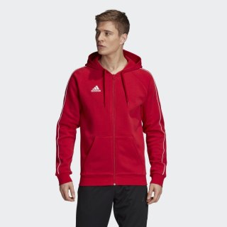 Bluza męska adidas Core 18 FZ Hoody czerwona FT8071