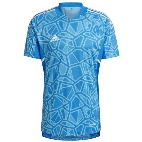 Koszulka męska adidas Condivo 22 Goalkeeper Jersey Short Sleeve niebieska HB1623