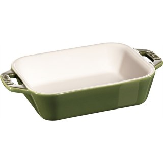 Prostokątny półmisek ceramiczny Staub - 400 ml, Zielony