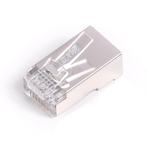 Wtyk RJ45 (8P8C) uniwersalny, kat.6, ekranowany, AWG 26-24, opakowanie 100 szt.