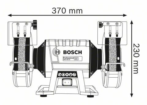 BOSCH SZLIFIERKA STOŁOWA 600W 200mm GBG 60-20